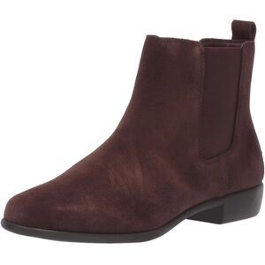 Aerosoles Womens Step Dance Suede Brown Leather Ankle Boots Size 9.5 1 Inch Heal